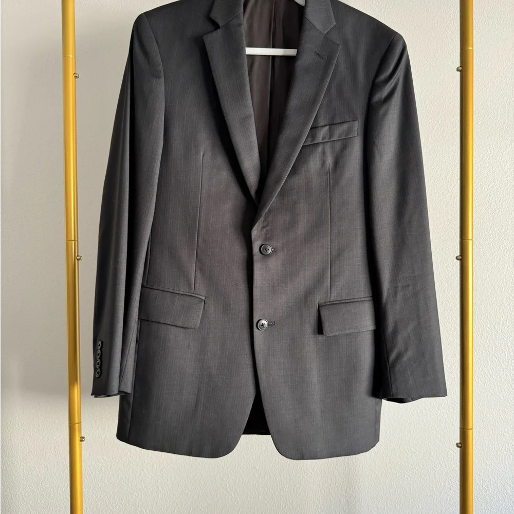John Varvatos USA Dark Grey Wool Sport Blazer Jacket Men’s S 38R‎
